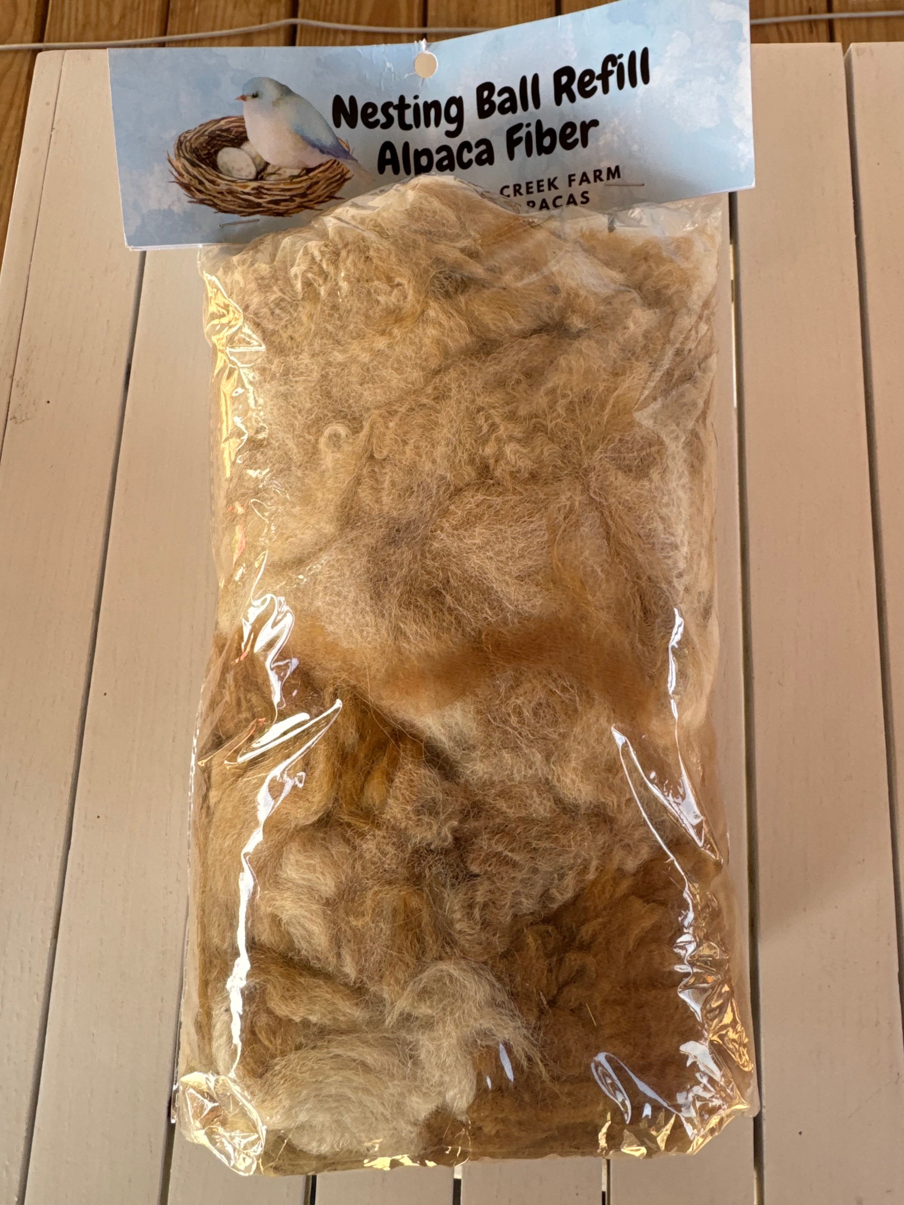 Nesting Ball Alpaca Fiber Refill 5.0 oz Package – Winchester Creek Farm