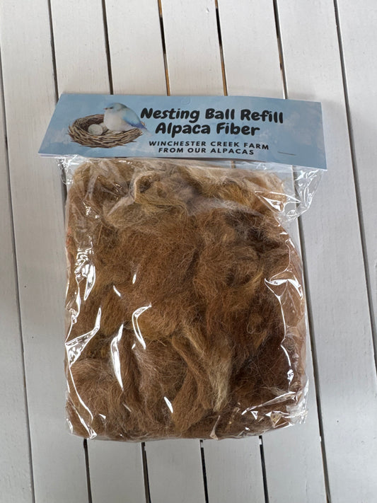 Nesting Ball Alpaca Fiber Refill 2.5 oz Package