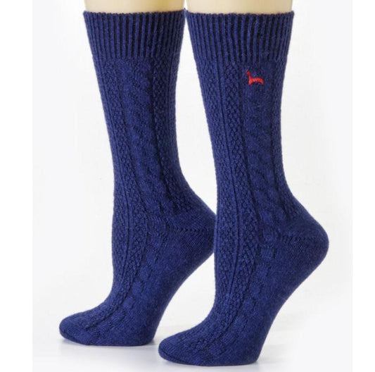 Cable Dress Alpaca Socks