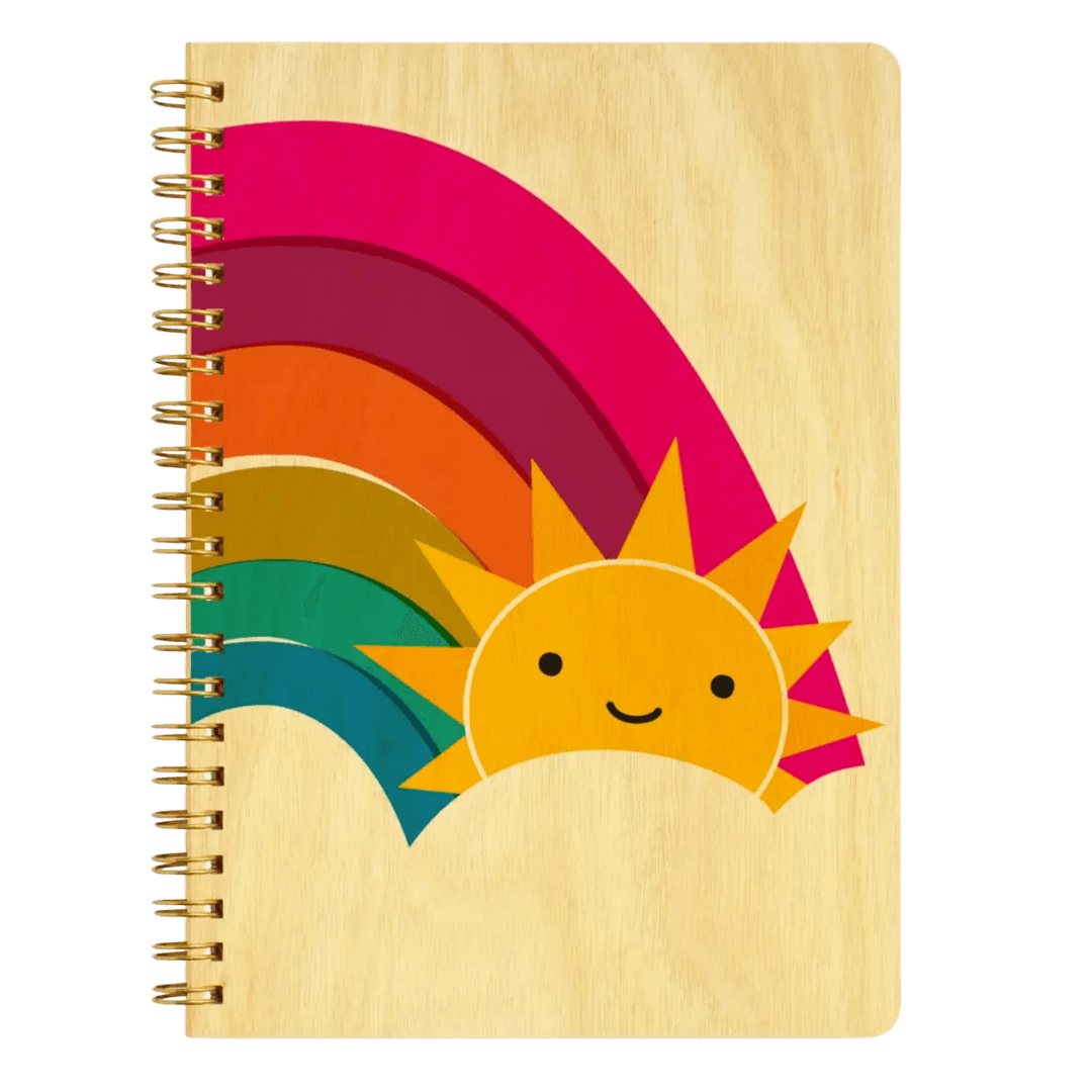 Happy Sun Wood Journal