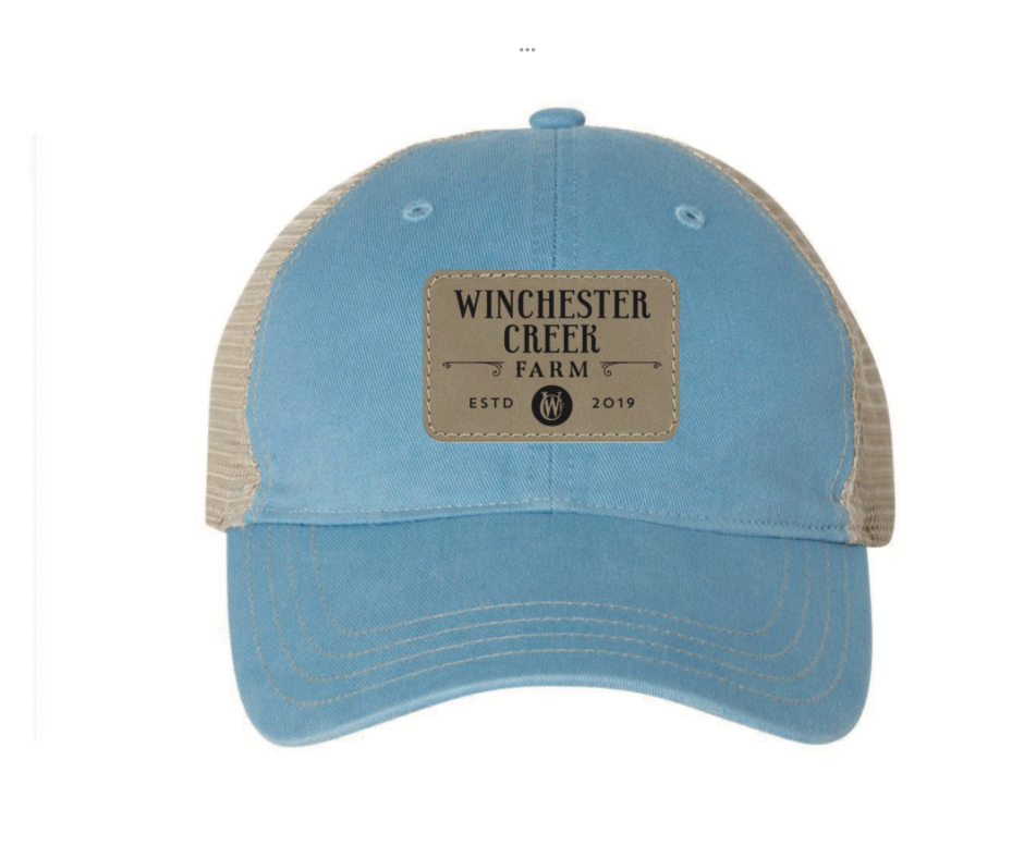 Richardson 111 Trucker Hat w WCF Logo Leather Patch