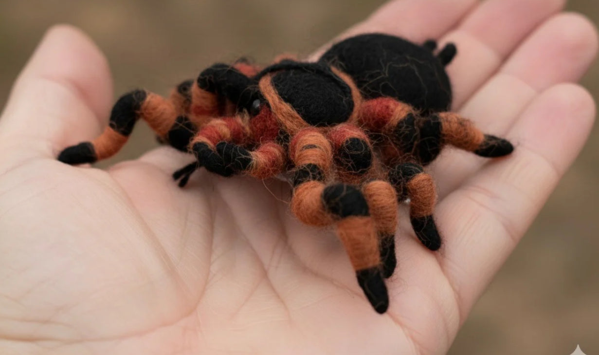 Alpaca Felted Tarantula Spider
