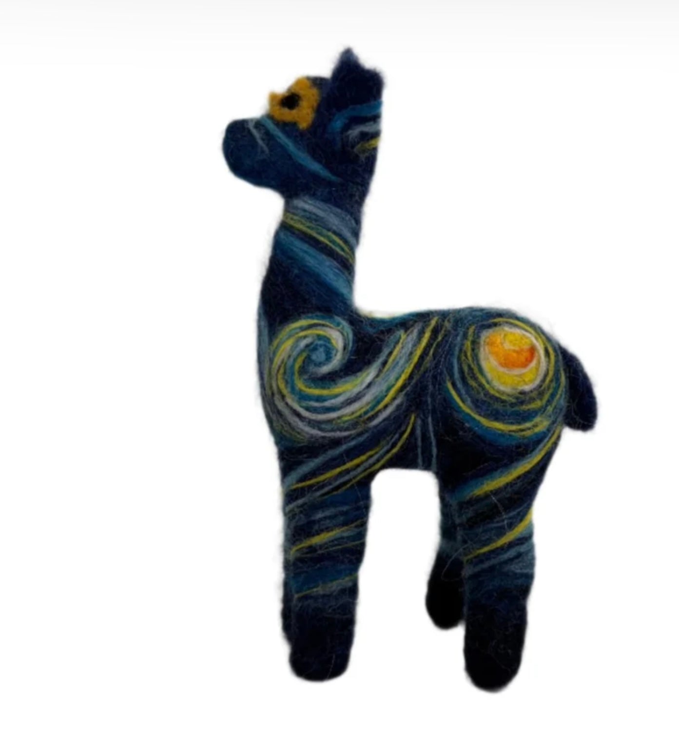 Alpaca Felted Starry Night Collectible