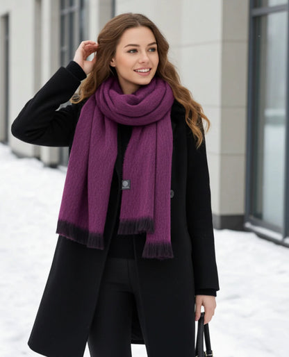 Alpaca  Scarf -  Ruby