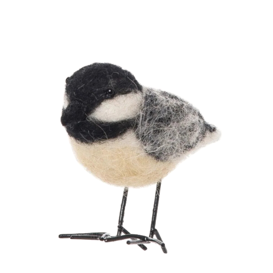Chickadee Felted Wool Ornament