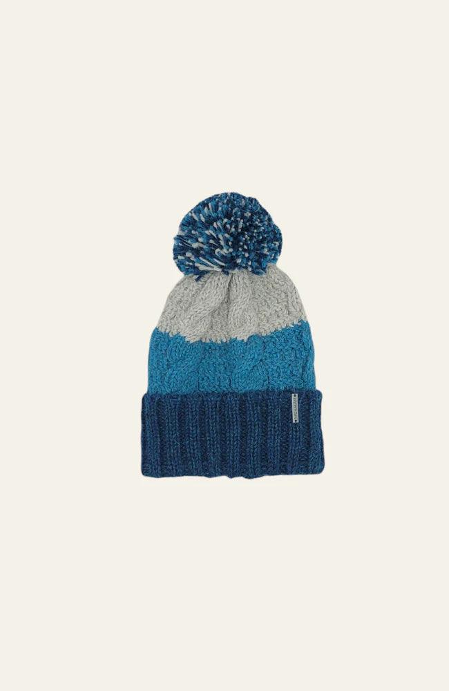 Alpaca Beanie  Hat Unisex Manual Knitting - Teal