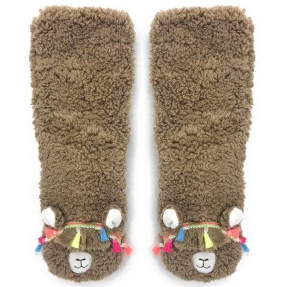 Llama  Gripper Slipper Socks