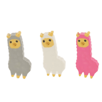 Alpaca Eraser Set