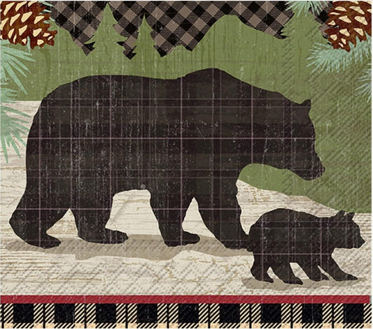 Black Bear Cocktail Napkins