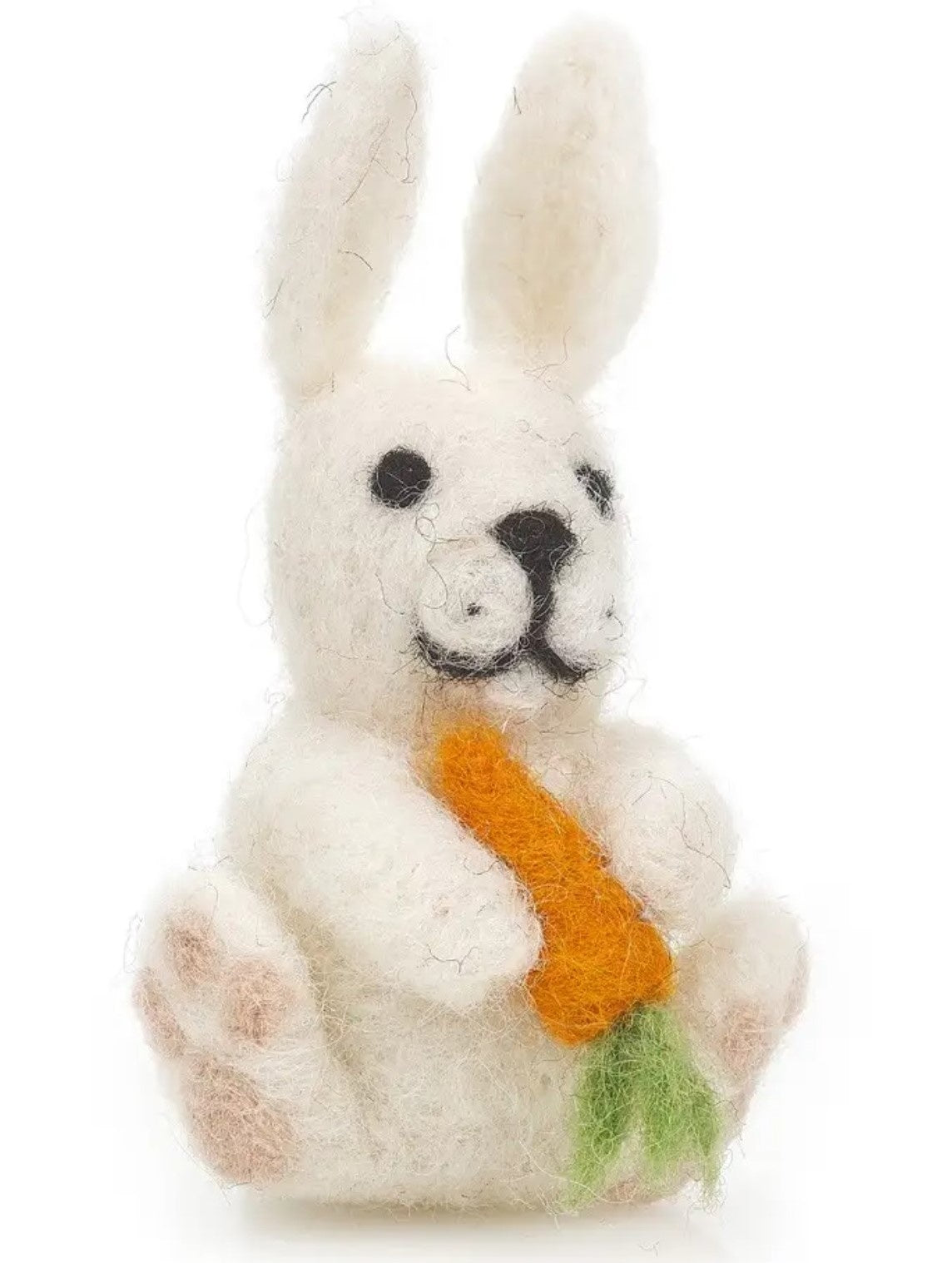 Handmade Felt Bunny With Carrot