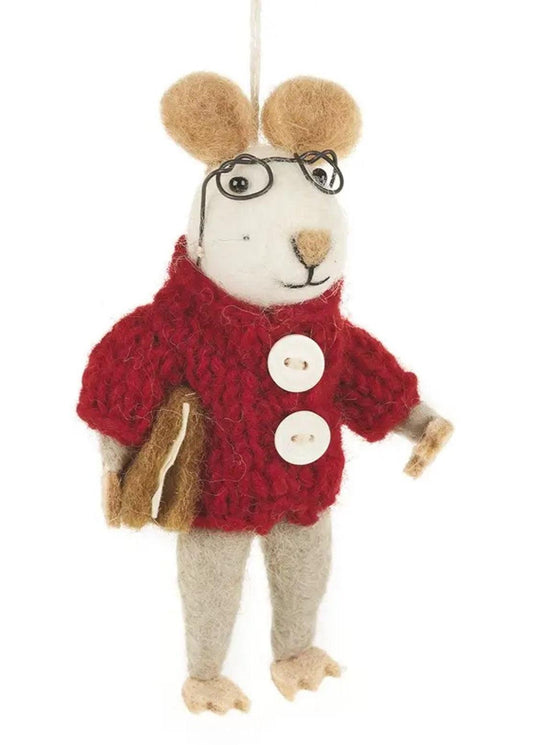 Handmade Felt Charlie Mouse