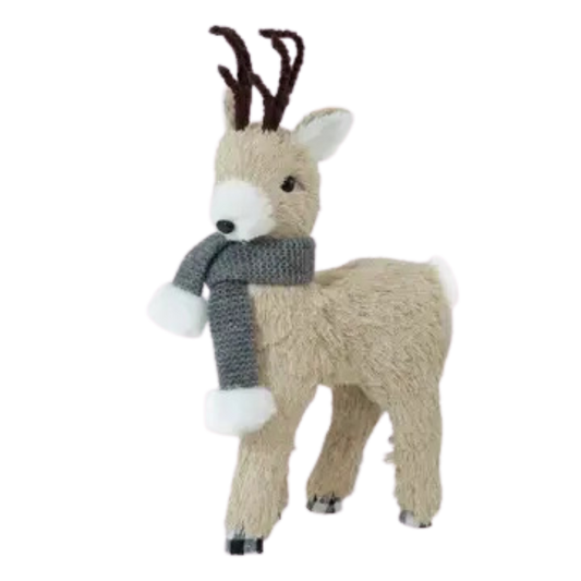 Dandy Grey Scarf Standing Deer