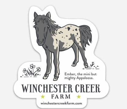 Set of 5 - Winchester Creek Farm Vinyl Stickers