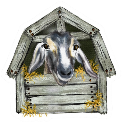 Goat Barn Vinyl Sticker