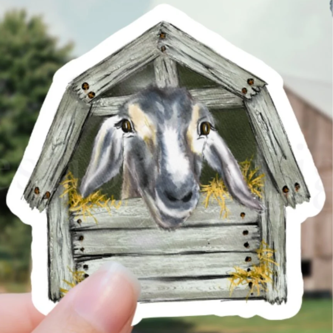 Goat Barn Vinyl Sticker