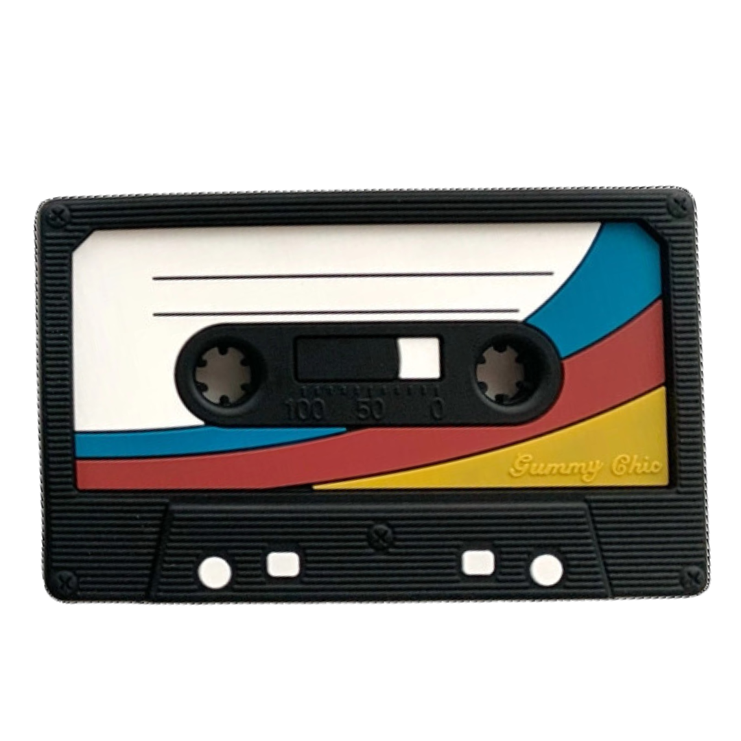 Retro silicone cassette tape teether-Winchester Creek Farm