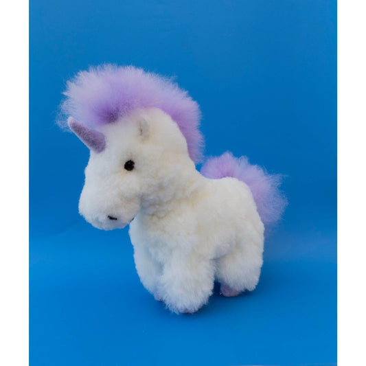 Purple Unicorn Alpaca Plush