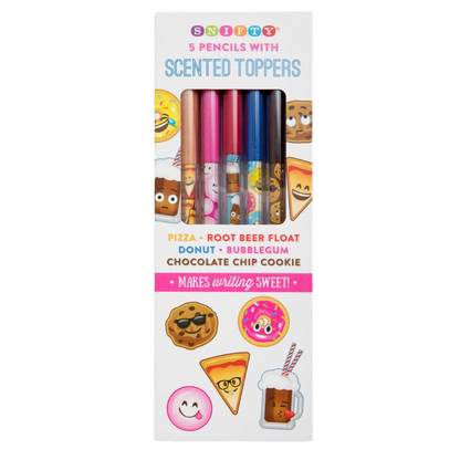 Junk Food Scented Pencil Toppers - 5 pack