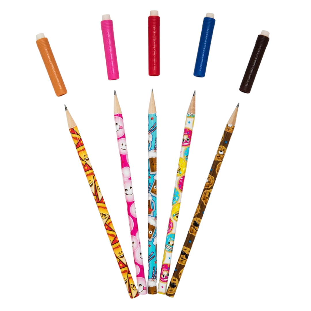 Junk Food Scented Pencil Toppers - 5 pack