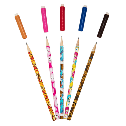 Junk Food Scented Pencil Toppers - 5 pack