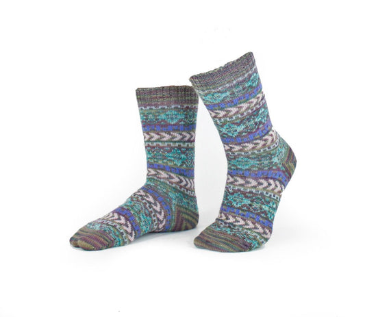 Frida Blue Baby  Alpaca Unisex Socks Large