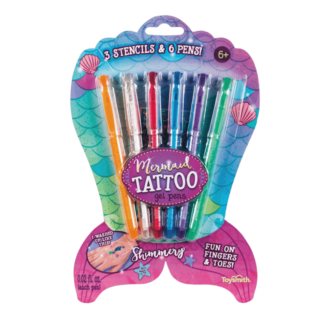 Mermaid Tattoo Gel Pens-Set of 6