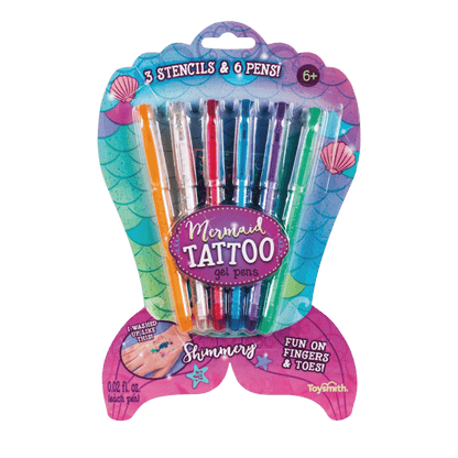 Mermaid Tattoo Gel Pens-Set of 6