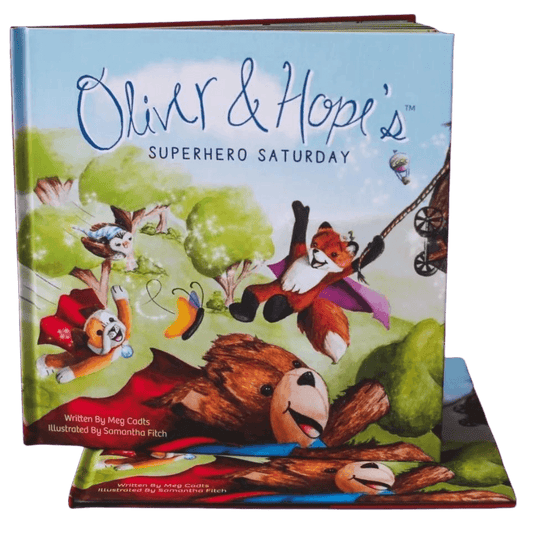 Children's book with flying animals in capes- Winchester Creek Farm