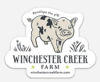 Set of 5 - Winchester Creek Farm Vinyl Stickers