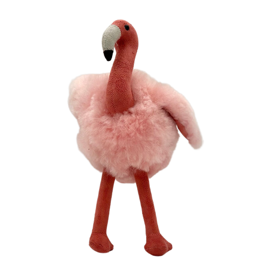 Alpaca Fur Pink Flamingo