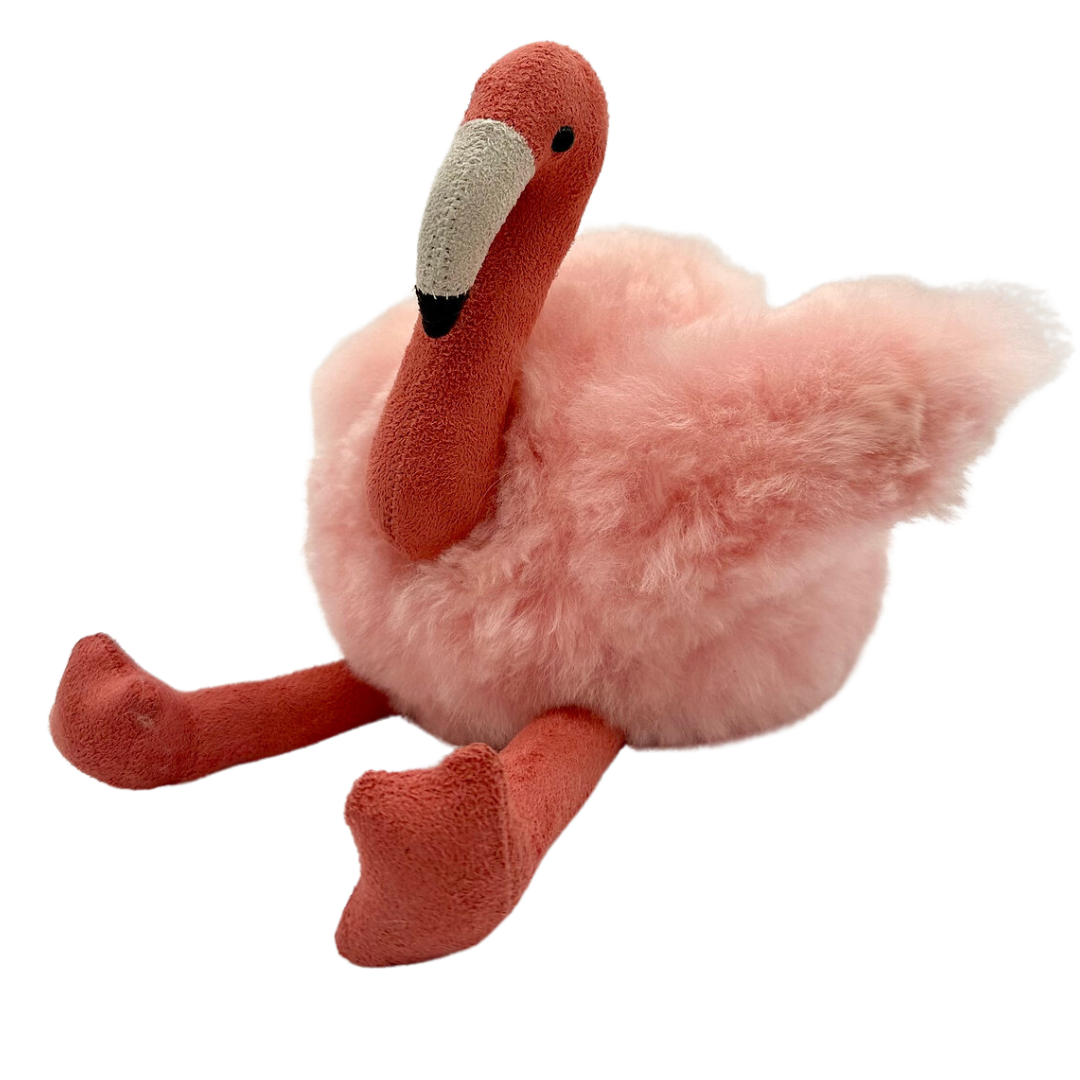 Alpaca Fur Pink Flamingo