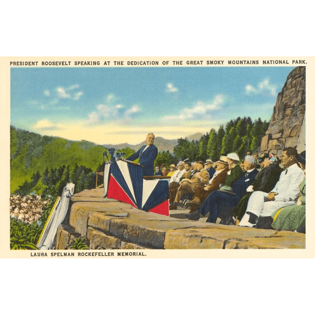 Dedication of the Great Smoky Mountains National Park Postcard ...