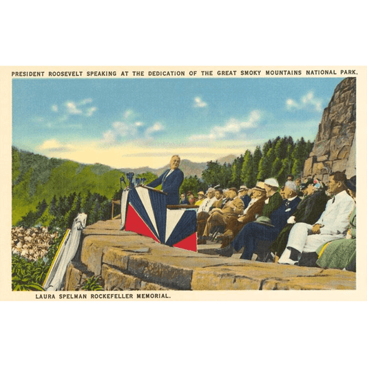 Dedication of the Great Smoky Mountains National Park Postcard