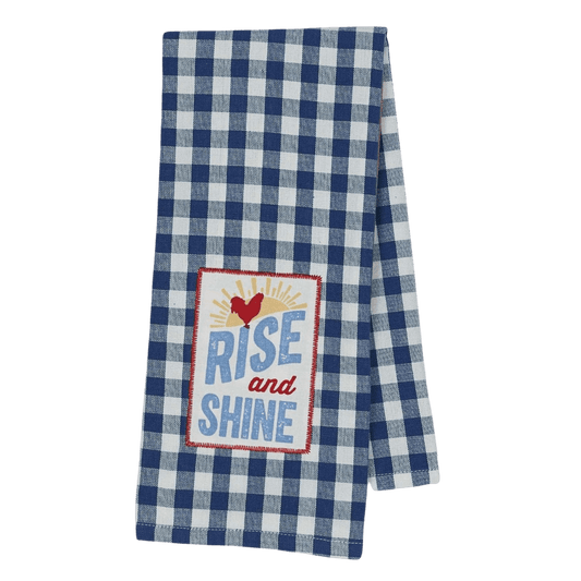 Rise and Shine - Embellished Dishtowel