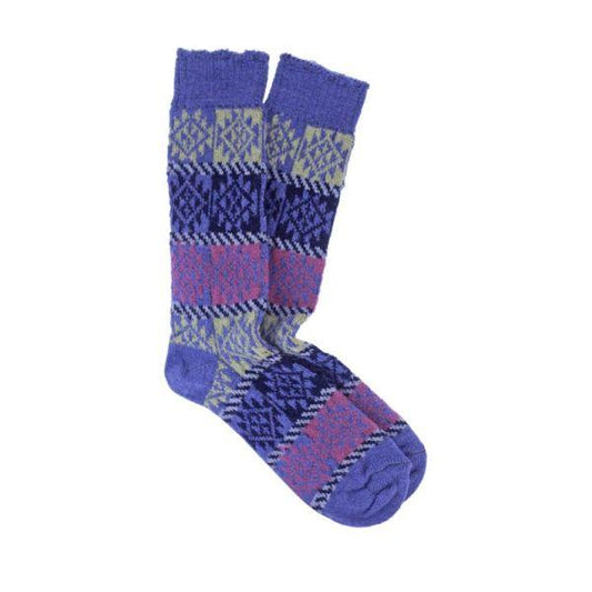 Santa Fe Lavender Alpaca Unisex Socks Medium