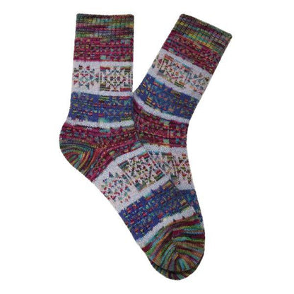 Santa Fe Candy Alpaca Unisex Socks Medium