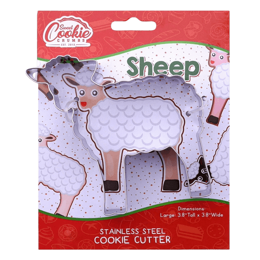 Sheep shaped stainless steel cookie cutter-Winchester Creek Farm