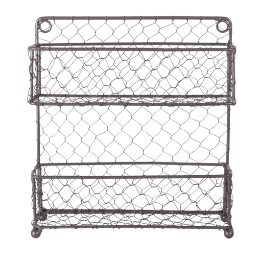 2 Tier Chicken Wire Spice Rack