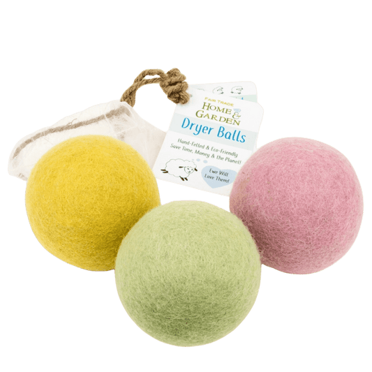 Assorted Pastel Felted Wool Dryer Balls